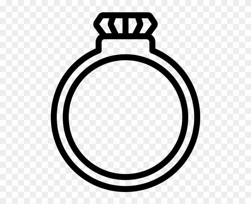 Ring Rubber Stamp - Engagement Ring Drawn Icon Png White Transparent #722027