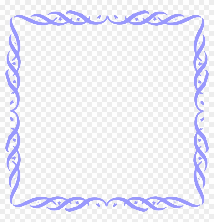 Border Frame Fancy - Blue Border Transparent Background #722199