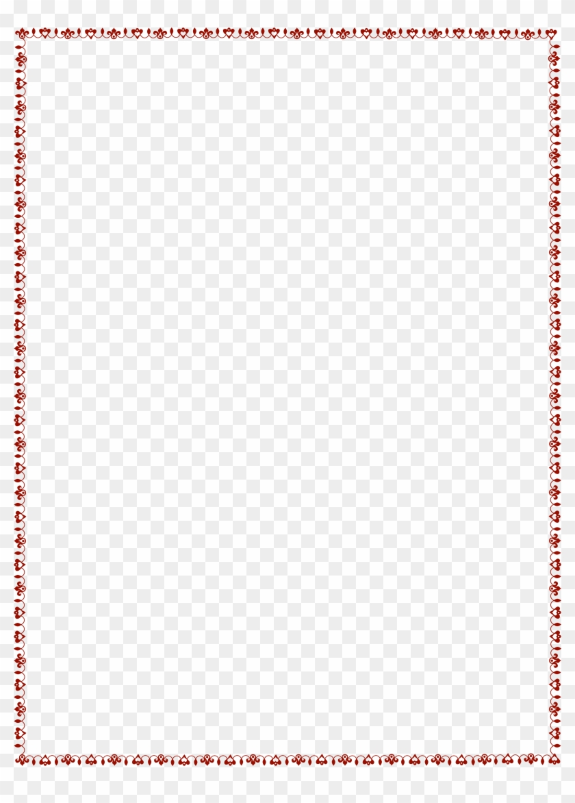 Valentine's Border Transparent Png Clip Art Image - Paper Product #722250