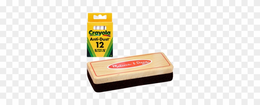 Felt Chalk Eraser & White Chalk 12pk - Crayola . 12 White Chalks - X10 #723226