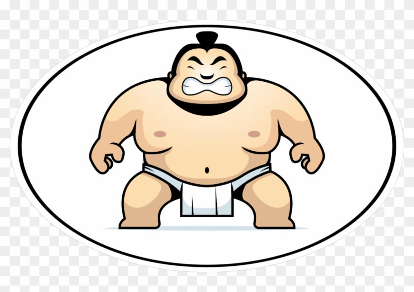 Oval - Sumo Cartoon #723315