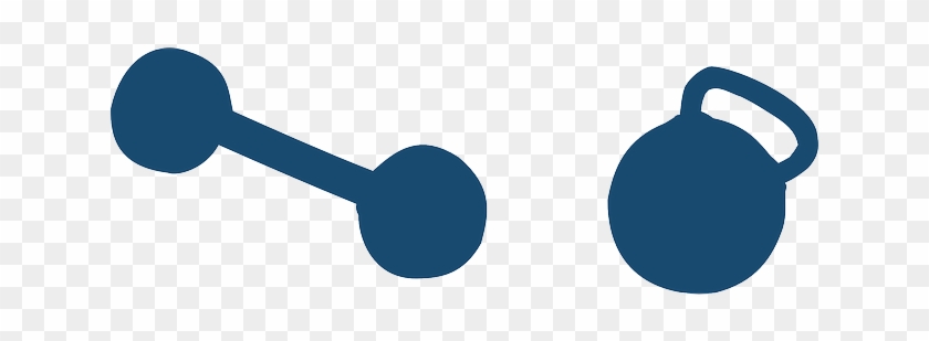Blue Dumbbell, Silhouette, Weight, Weightlifting, Blue - Weight Silhouette #724048