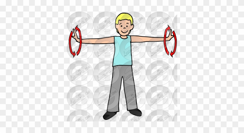 Circle Arms Picture - Arm Circles Exercise Clip Art #724186