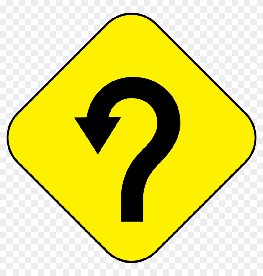 Awhile Back I Discovered A New Truth Tool That I Used - Left Curve Road Sign #724359