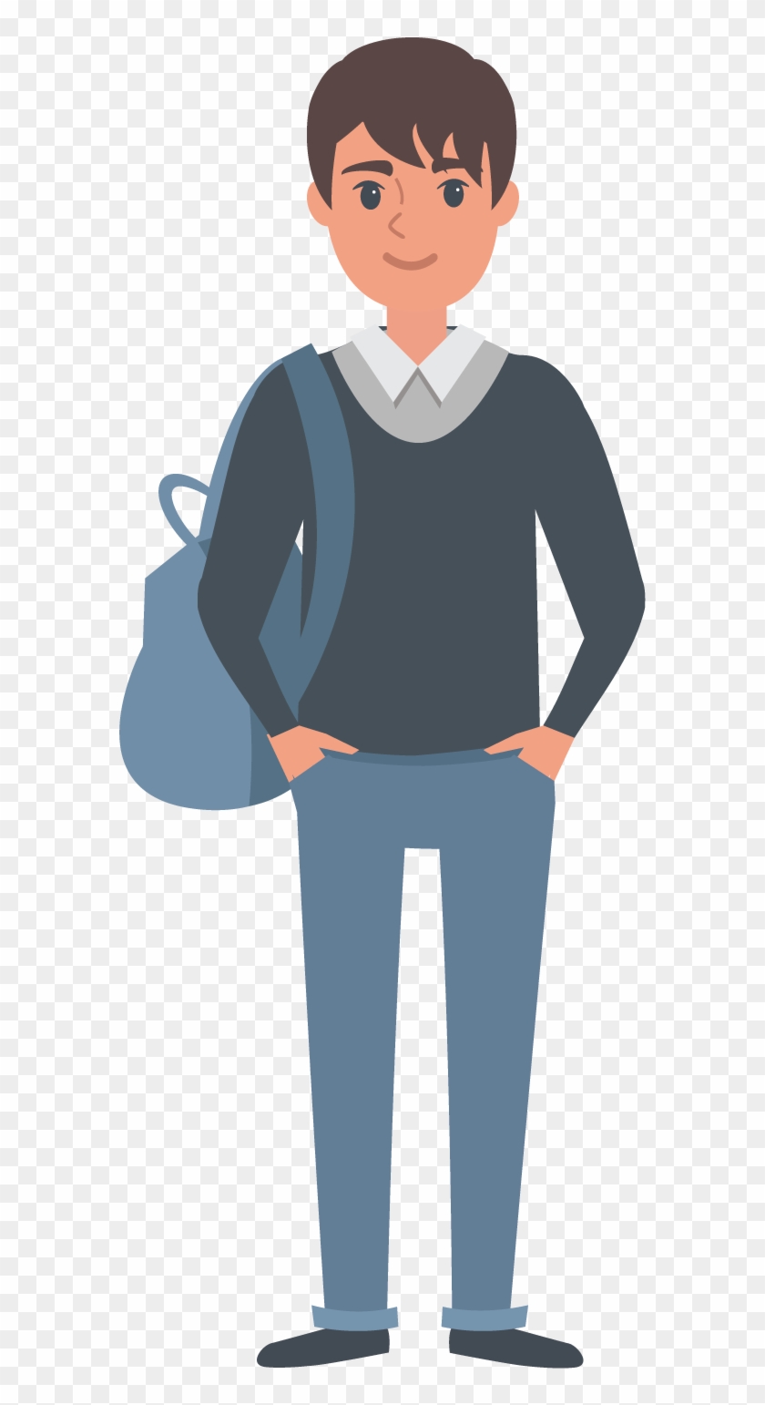 Student Euclidean Vector - High School Student Cartoon #725337