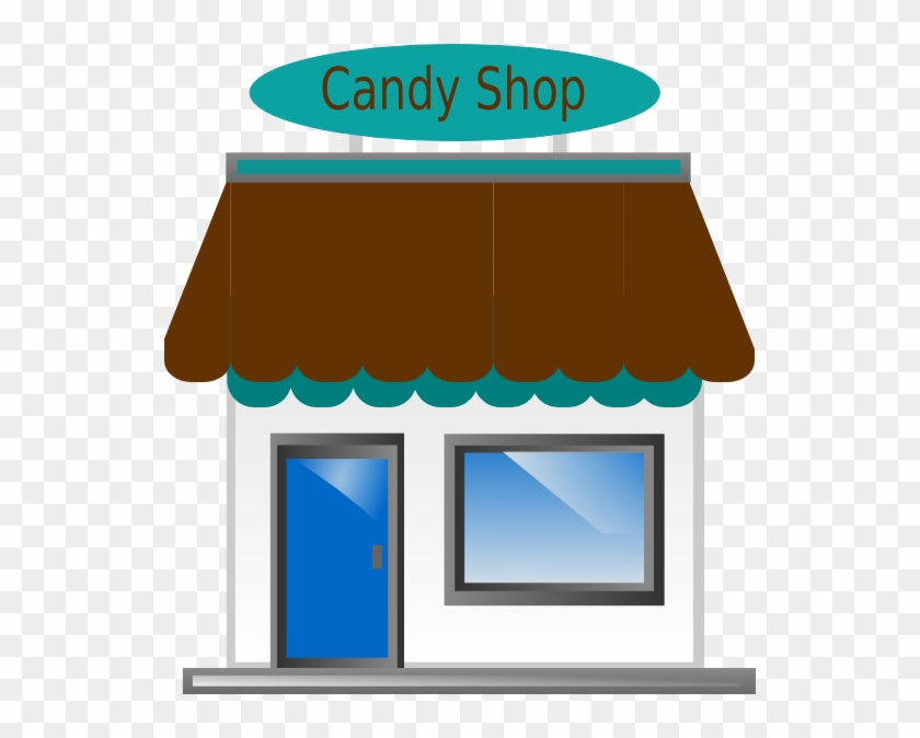Candy Shop Front - Cartoon Store Transparent Background #129709