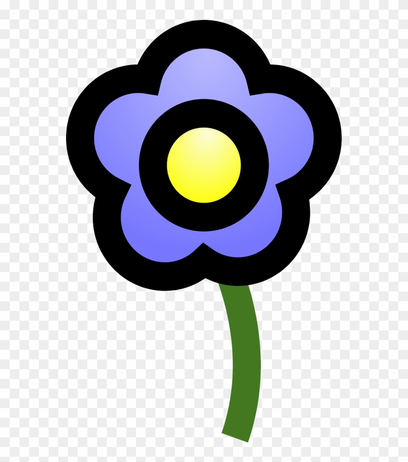 Blue Flower Svg Downloads - 藍 色 花 卡通 #129797