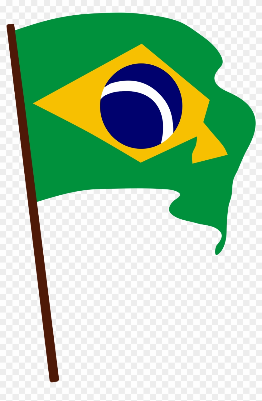 Bandera De Brasil Clip Art - Brazil Flag Clip Art #129854