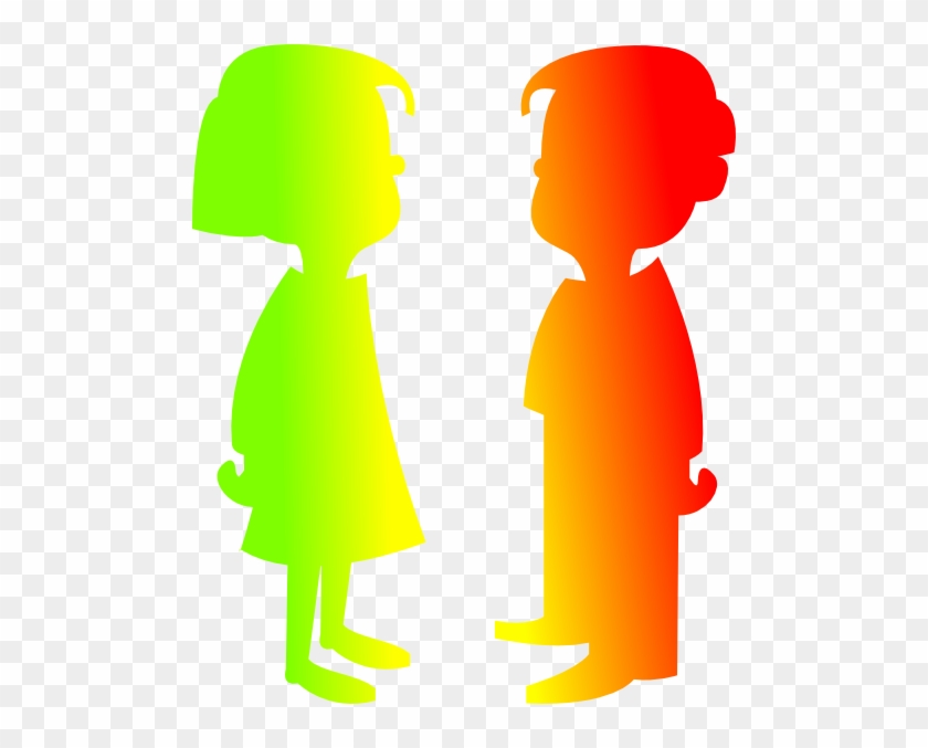 Figures Boy And Girl 7 Clip Art - Cartoon Girl And Boy #130017