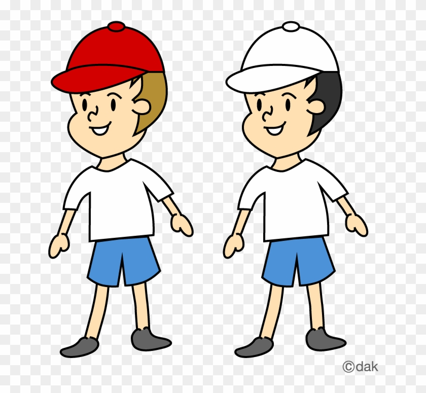Education Images Free Download - 赤 白 帽子 を かぶる イラスト #130137