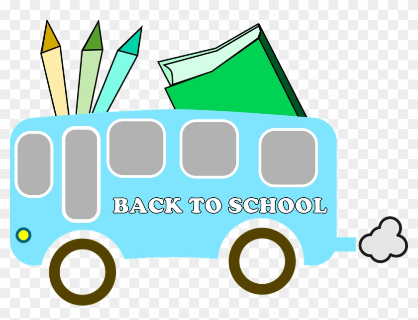 Back To School Clip Art - First Day To School Clipart Png #130593