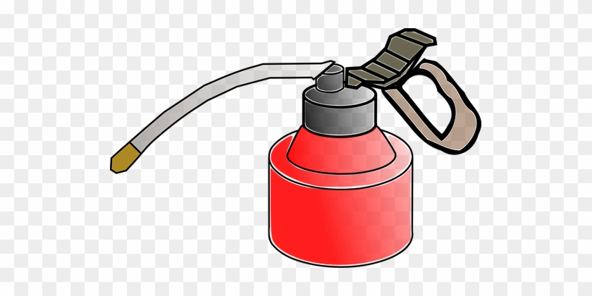 Vector Clip Art Of Oil Spray Can - Clip Art Oil Can #131537