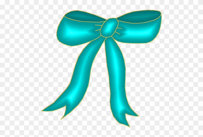 Aqua Bow Clipart - Aqua Bow Clipart #131819