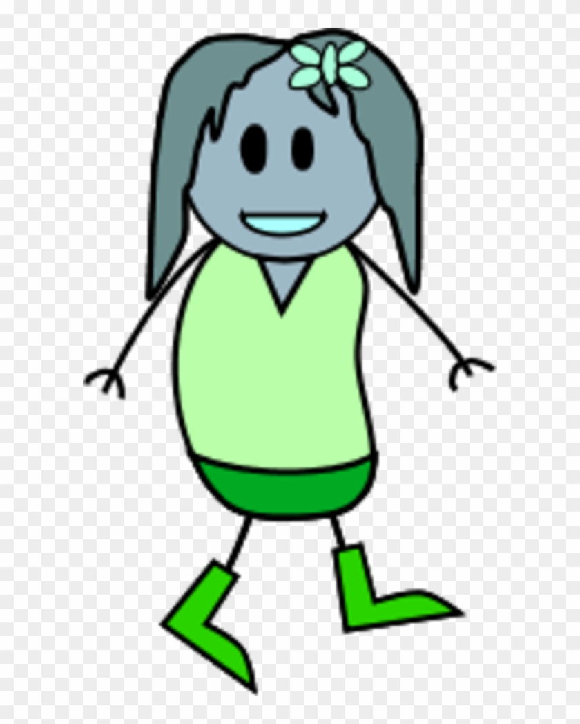 Girl Stick Figure - Child #132341