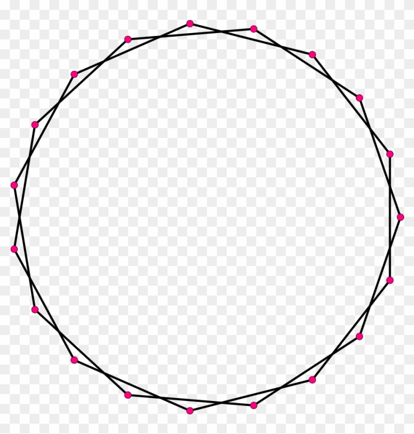 Regular Star Polygon 19-2 - 19 Sided Polygons #133026