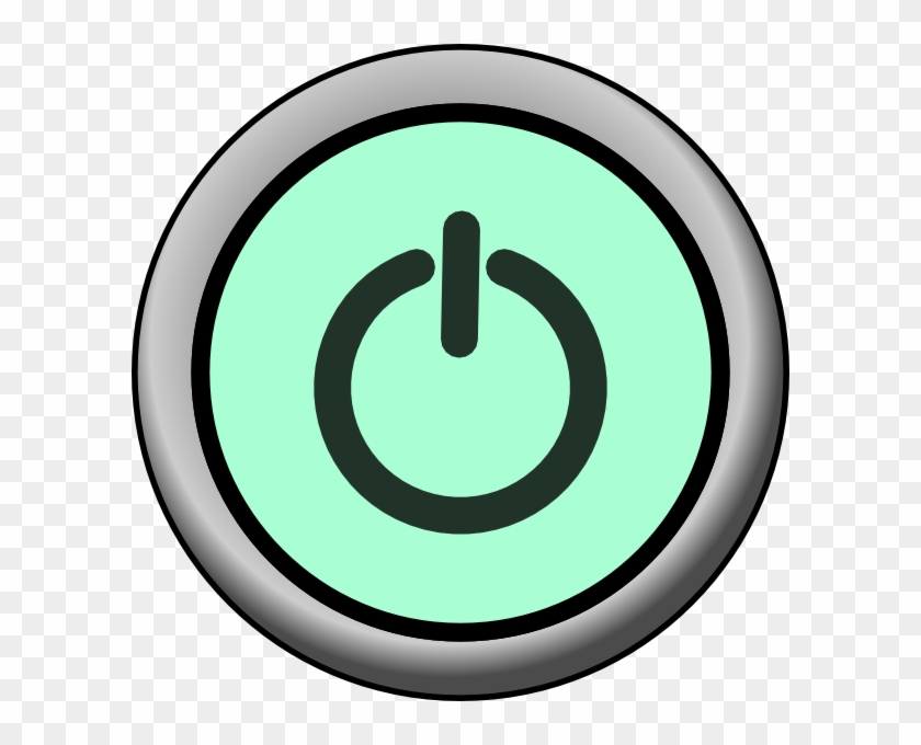 Button Clipart Computer Power - Portable Network Graphics #133173