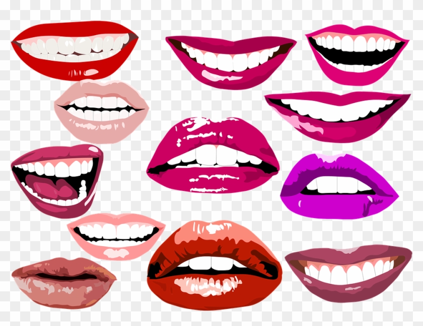 Adult Content Safesearch Smile Lips Make Up Teeth Dental - Tooth #136467
