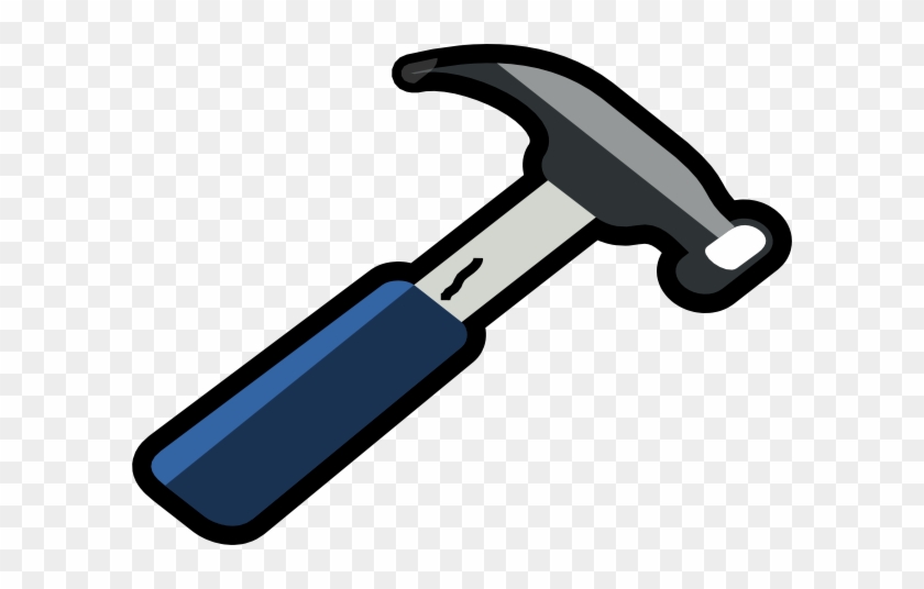 Nail And Hammer Clipart Kid - Cartoon Image Of Hammer #136861