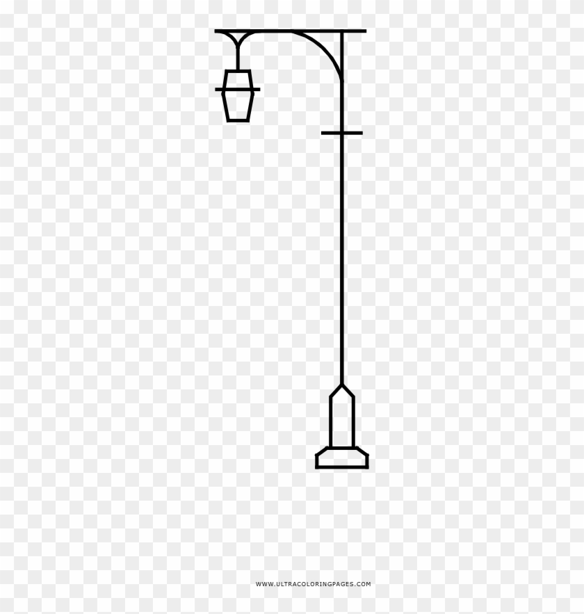 Lamp Post Coloring Page - Shower #726141