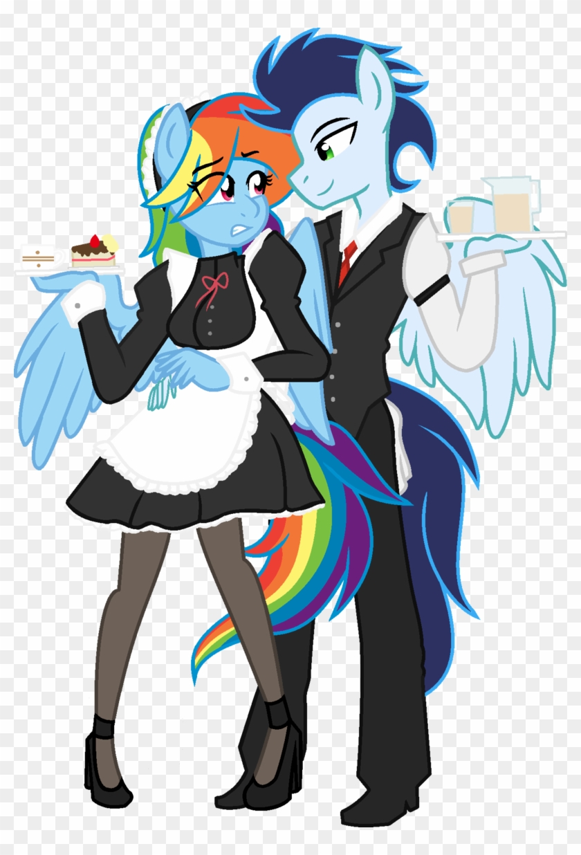 Littlecloudie, Clothes, Female, Maid, Male, Rainbow - Soarinx Dash #726592
