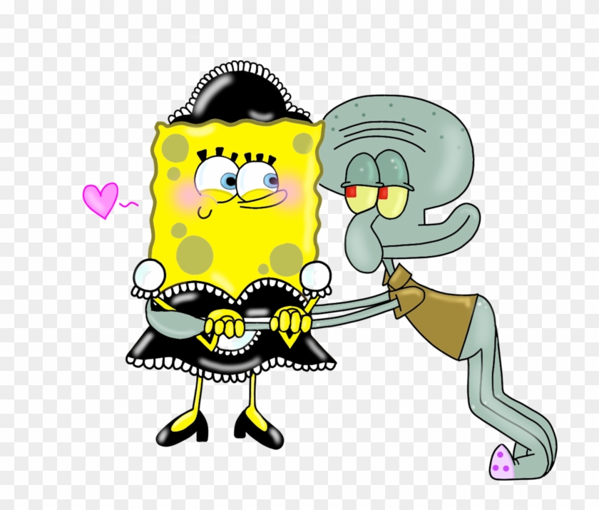 Squidbob Sexy Maid Xp By Camplazlofangirl - Cartoon #726744