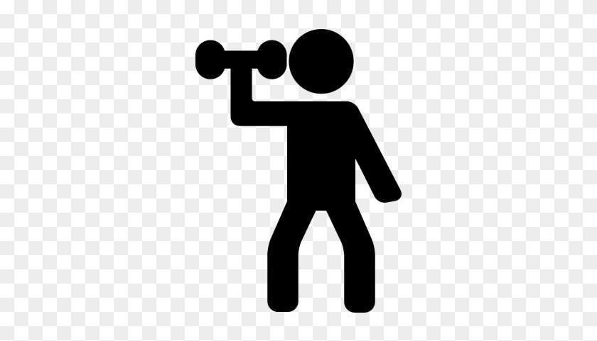 Exercise With Dumbbell Vector - Exercise People Icons #726877