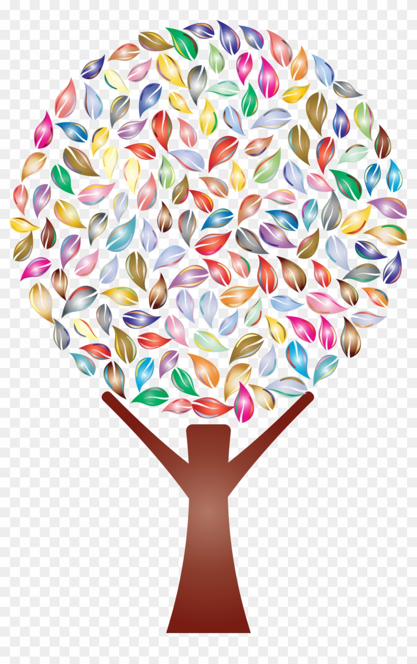 Big Image - Colorful Tree Transparent Background #727475