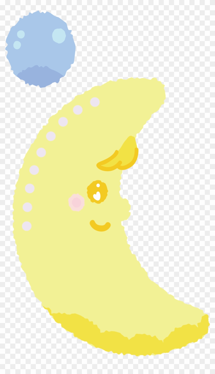 Yellow Moon Illustration - Yellow Moon Illustration #728129