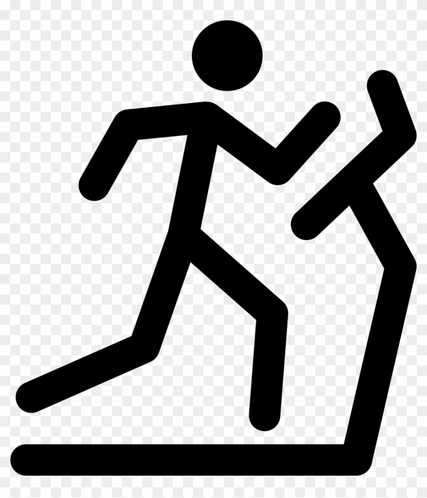 Treadmill Running Exercise Stick Figure - Exercising Stick Figure #728222