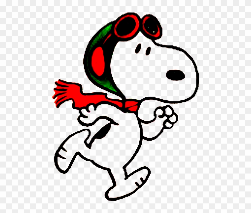 Flying Ace Run Away By Bradsnoopy97 - Running Snoopy #728293