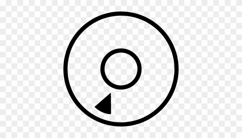 Compact Disc Silhouette Vector - Motorcycle Tire Icon #728898