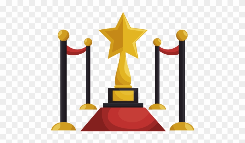 Red Carpet With Trophy - Trophy #729355