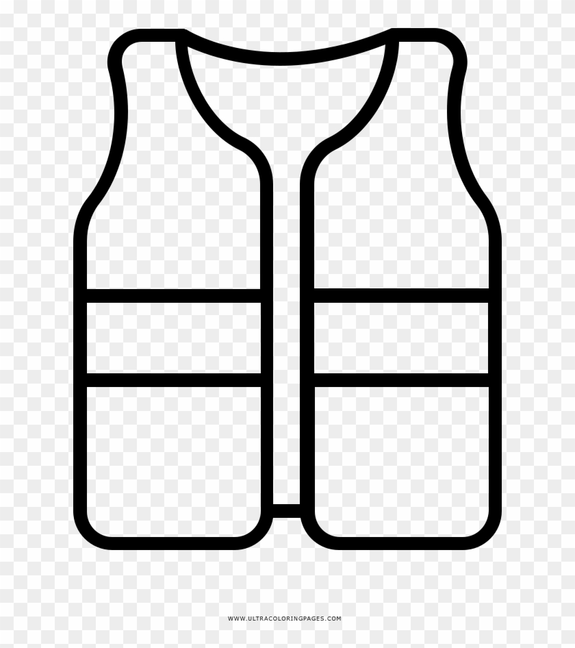 Bulletproof Vest Coloring Page - Chaleco Para Colorear #730898