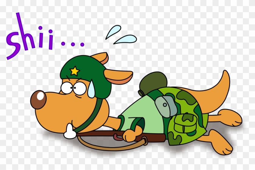 Vector Cartoon Hand-painted Funny Kangaroo Soldier - Vector Cartoon Hand-painted Funny Kangaroo Soldier #731131