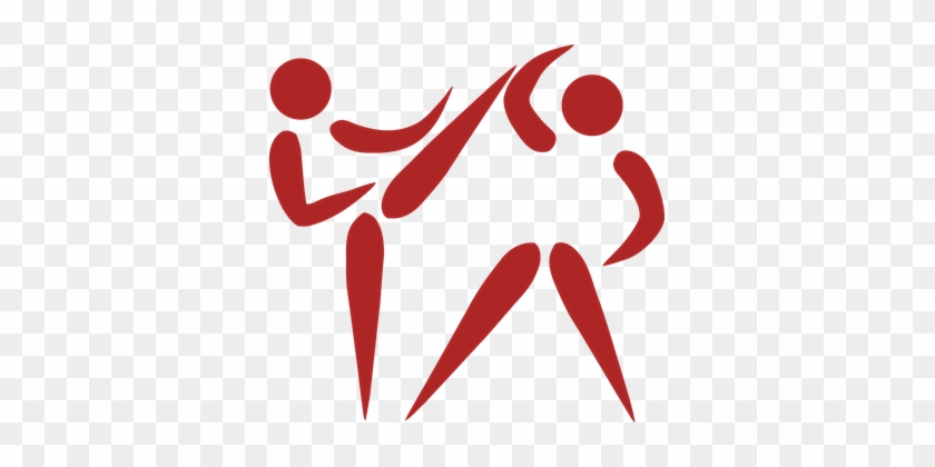 Thai Boxing Kick Martial Arts Karate Silho - Self Defence Logo Png #731280