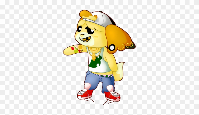 Gangster Isabelle Speedpaint By Nayanmori - Cartoon #731552