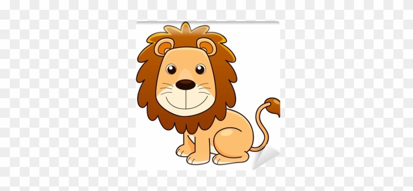 Illustration Of Lion Cartoon Vector Wall Mural • Pixers® - Welcome To The Jungle #731735