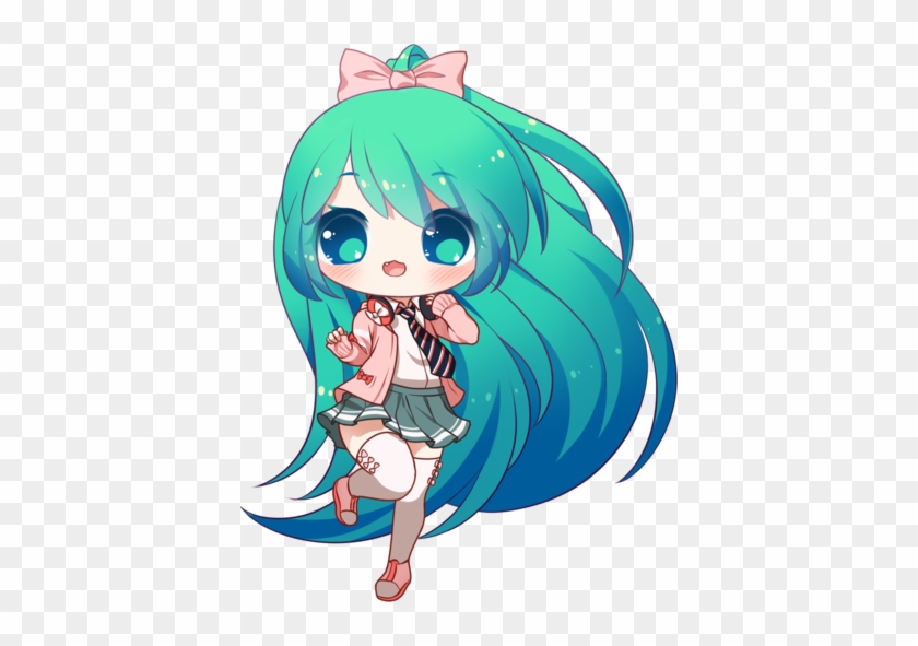 Free Ribbon Girl Miku Pagedoll By Rimuu On Deviantart - Hatsune Miku Kawaii Chibi #731845