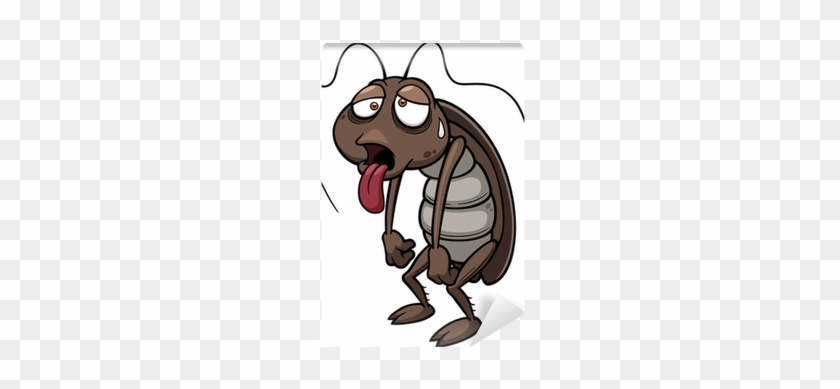 Vector Illustration Of Cartoon Cockroach Wall Mural - Cockroach Animation #732213