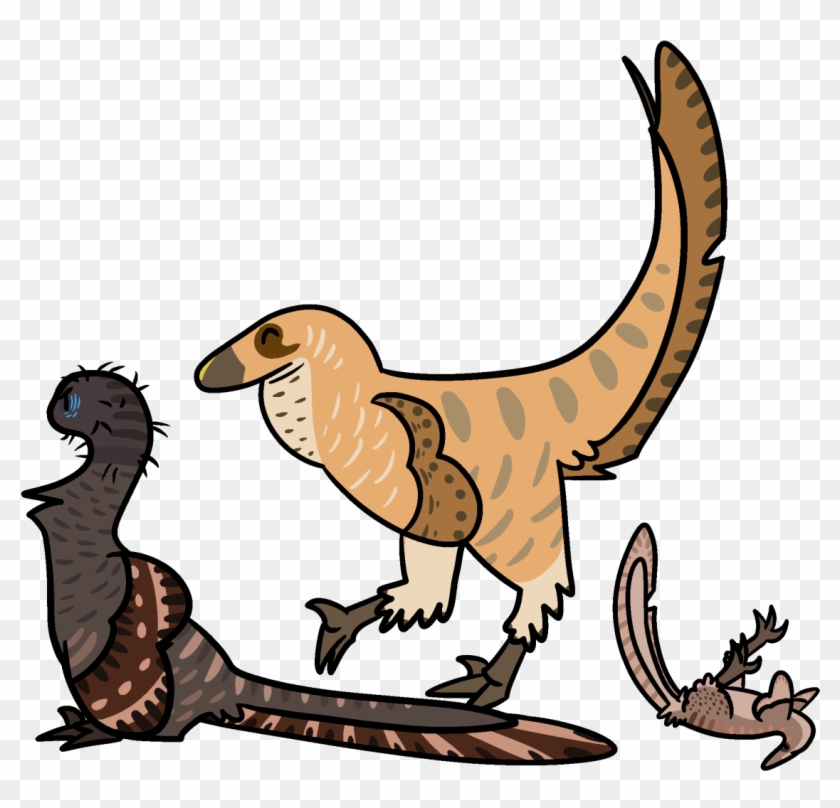 Assorted Djadochta Dinosaurs - Clip Art #732257