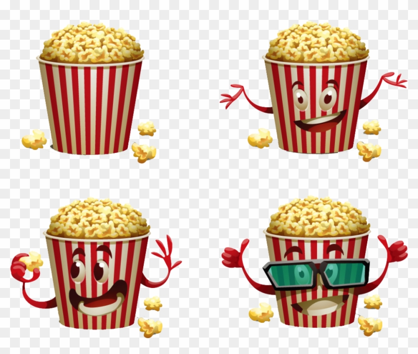 Popcorn Cartoon Film Illustration - Popcorn Cartoon Film Illustration #732821
