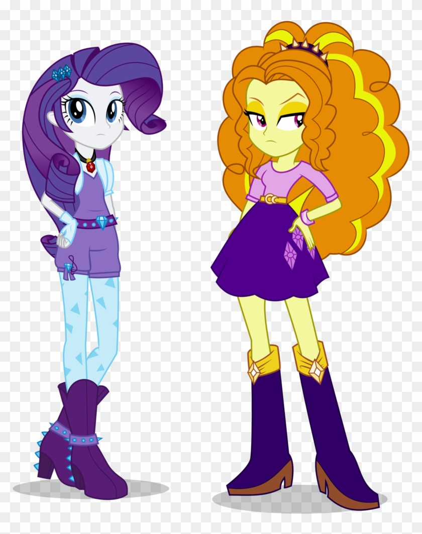 Adagio Dazzle, Artist - Rainbow Dash Rarity And Pinkie Pie #733271