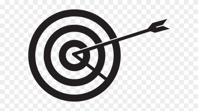 Stylized Target And Arrow - Target And Arrow Vector #733286