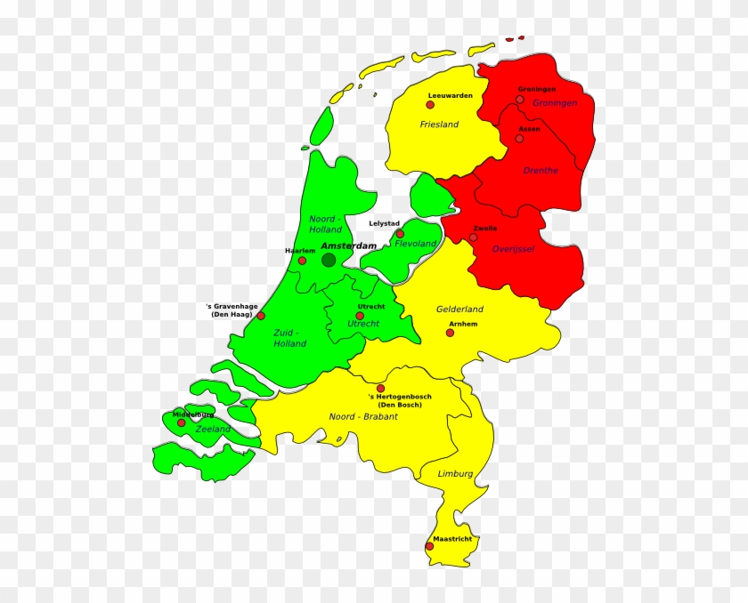 Kaart Nederland Silhouet #733587