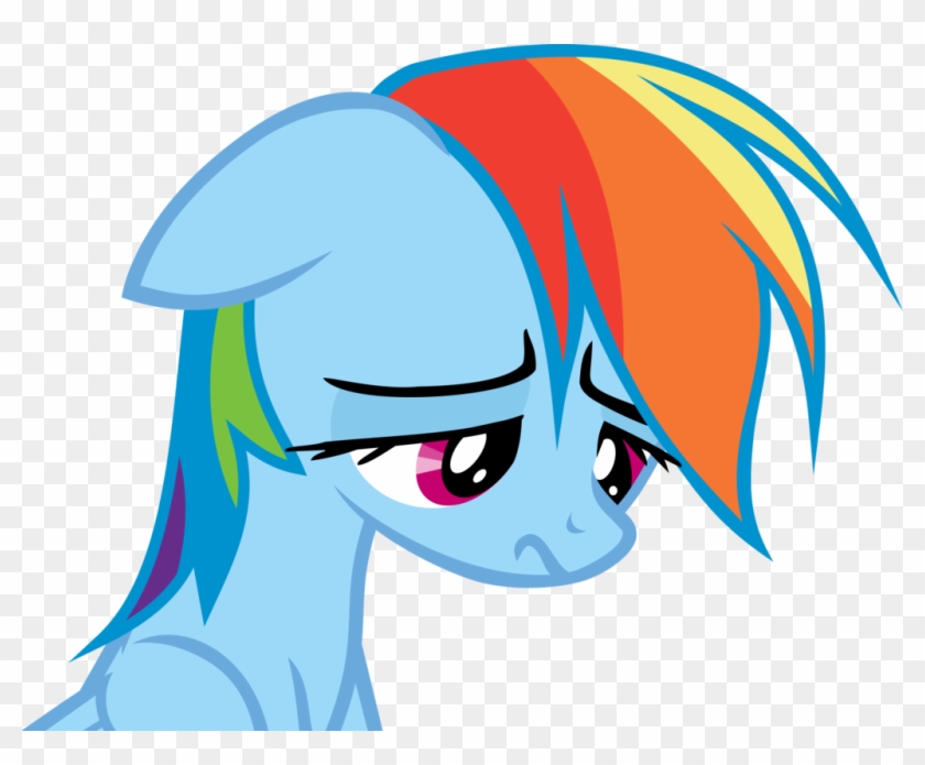 Rainbow Dash Crying Sad - Mlp Sad Rainbow Dash #734347