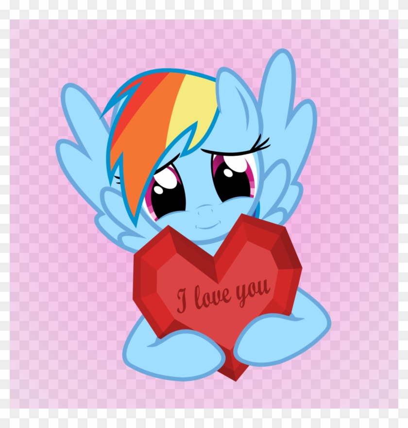 بهترین های پونی کوچولو - Mlp Rainbow Dash I Love You #734512
