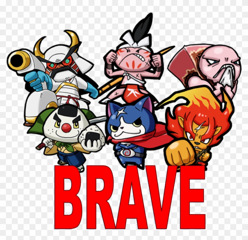 Brave Warriors By Endore050 - Yo-kai Watch Model Zero Yo-motion Series 1 Medal Slicenrice #734907