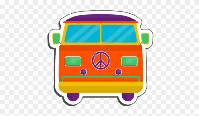 Vintage Hippie Stickers For Message Messages Sticker-9 - Vintage Hippie Stickers For Message Messages Sticker-9 #735241