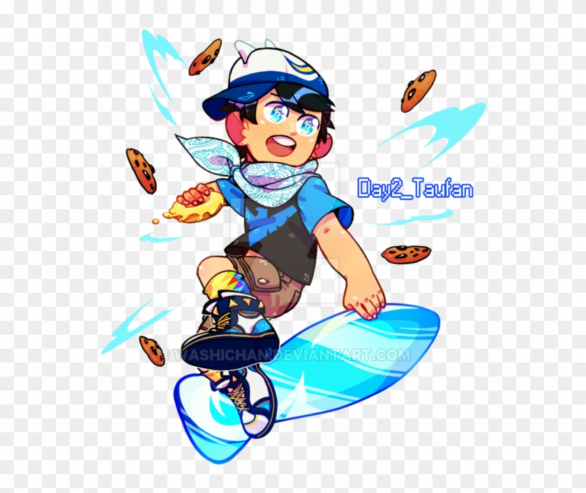 Bbb1weekchallenge Day2 Boboiboy Taufan By Washichan - Cartoon #735649