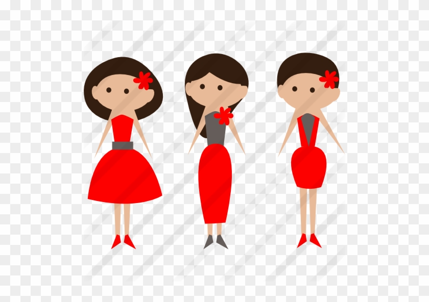 Bridesmaids - Bachelorette Party Cartoon Png #735666